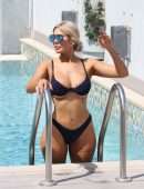 Chloe Ferry in Bikini at a Pool in Dubai