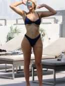 Chloe Ferry in Bikini at a Pool in Dubai