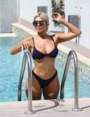 Chloe Ferry in Bikini at a Pool in Dubai