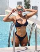 Chloe Ferry in Bikini at a Pool in Dubai