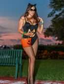 Claudia Romani for “Trick or Treat” Halloween Photoshoot in Miami Beach