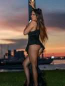 Claudia Romani for “Trick or Treat” Halloween Photoshoot in Miami Beach