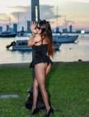 Claudia Romani for “Trick or Treat” Halloween Photoshoot in Miami Beach