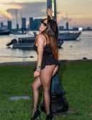 Claudia Romani for “Trick or Treat” Halloween Photoshoot in Miami Beach