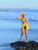Courtney Stodden Booty in Bikini at Beach in Malibu
