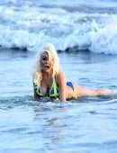 Courtney Stodden Booty in Bikini at Beach in Malibu