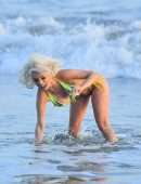 Courtney Stodden Booty in Bikini at Beach in Malibu