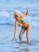 Courtney Stodden Booty in Bikini at Beach in Malibu