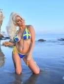 Courtney Stodden Booty in Bikini at Beach in Malibu
