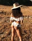 Danielle Herrington as Cowgirl on SI Swimsuit 2020 Photoshoot Set