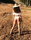 Danielle Herrington as Cowgirl on SI Swimsuit 2020 Photoshoot Set