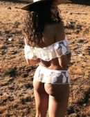 Danielle Herrington as Cowgirl on SI Swimsuit 2020 Photoshoot Set
