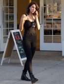Eiza González in Black Jeans on the Phone in Studio City