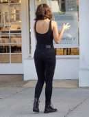 Eiza González in Black Jeans on the Phone in Studio City