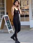 Eiza González in Black Jeans on the Phone in Studio City