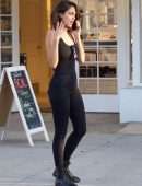Eiza González in Black Jeans on the Phone in Studio City