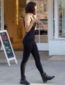 Eiza González in Black Jeans on the Phone in Studio City