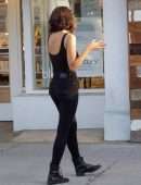 Eiza González in Black Jeans on the Phone in Studio City