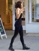 Eiza González in Black Jeans on the Phone in Studio City