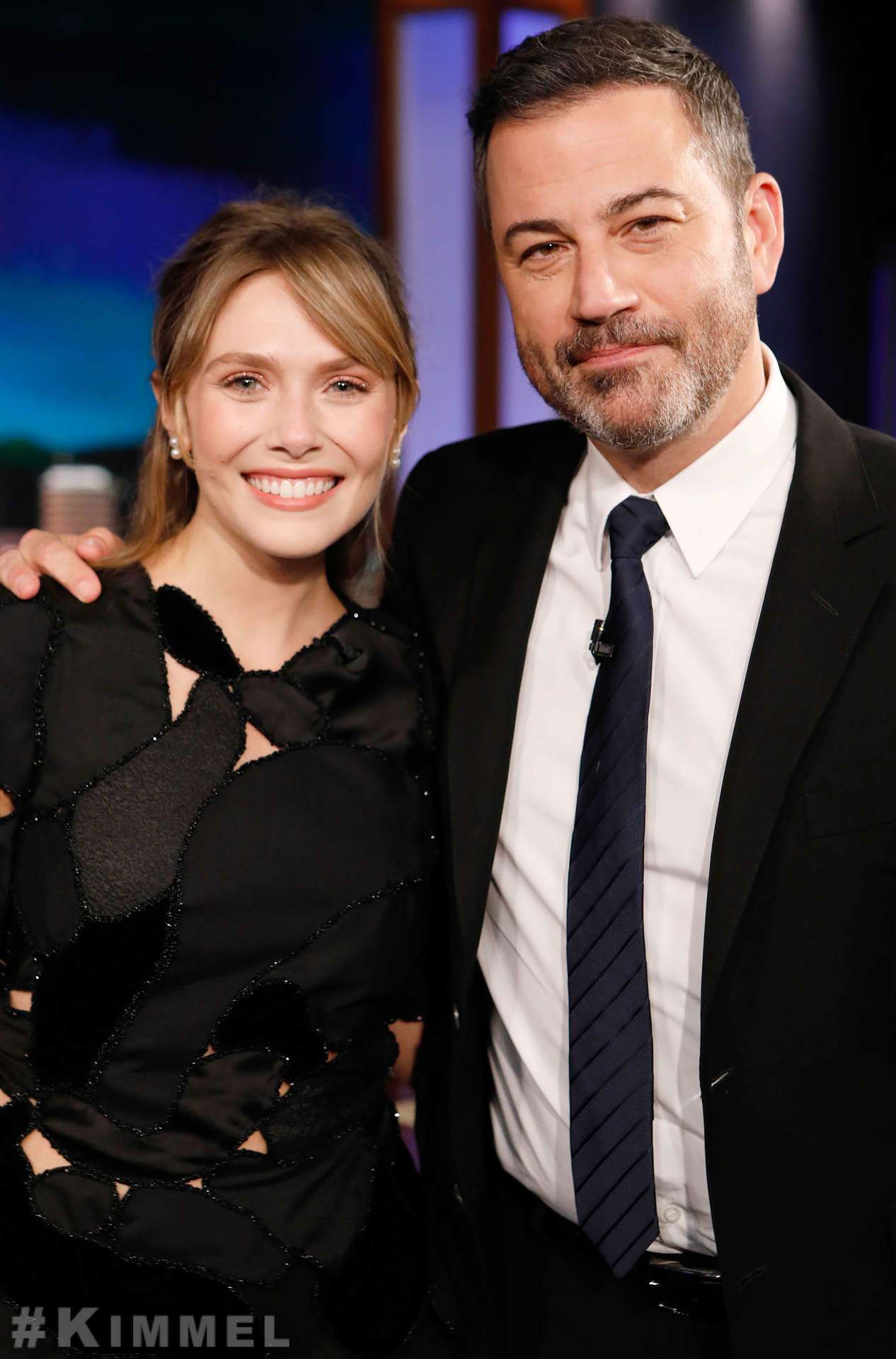 Elizabeth Olsen at 'Jimmy Kimmel Live!' in Hollywood