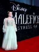 Elle Fanning at "Maleficent: Mistress of Evil" European Premiere in London