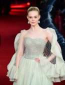 Elle Fanning at "Maleficent: Mistress of Evil" European Premiere in London