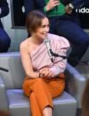 Emilia Clarke at SiriusXM Town Hall Special with the cast of 'Last Christmas' in NYC