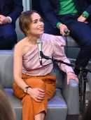 Emilia Clarke at SiriusXM Town Hall Special with the cast of 'Last Christmas' in NYC