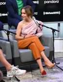 Emilia Clarke at SiriusXM Town Hall Special with the cast of 'Last Christmas' in NYC