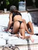 Emily Ratajkowski in Tiny Bikini by Poolside in Miami