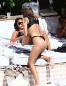 Emily Ratajkowski in Tiny Bikini by Poolside in Miami