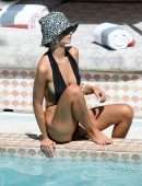 Emily Ratajkowski Booty in Bikini at a Beach in Miami