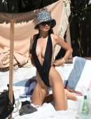 Emily Ratajkowski Booty in Bikini at a Beach in Miami