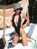 Emily Ratajkowski Booty in Bikini at a Beach in Miami