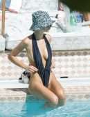 Emily Ratajkowski Booty in Bikini at a Beach in Miami