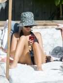 Emily Ratajkowski Booty in Bikini at a Beach in Miami