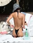 Emily Ratajkowski Booty in Bikini at a Beach in Miami