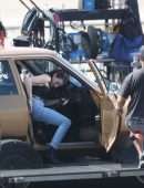 Emma Roberts Filming on the Set of American Horror Story 1984 in LA