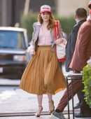 Emma Stone - Arriving at 'Jimmy Kimmel Live' in LA