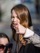 Emma Stone - Arriving at 'Jimmy Kimmel Live' in LA