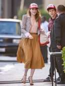 Emma Stone - Arriving at 'Jimmy Kimmel Live' in LA