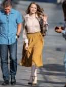Emma Stone - Arriving at 'Jimmy Kimmel Live' in LA