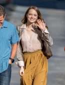Emma Stone - Arriving at 'Jimmy Kimmel Live' in LA