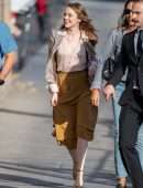 Emma Stone - Arriving at 'Jimmy Kimmel Live' in LA