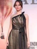 Felicity Jones at the Premiere of The Aeronauts at 63rd BFI London Film Festival