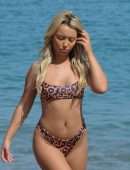 Harley Brash Booty in Bikini on the Beach in Marbella