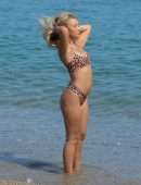 Harley Brash Booty in Bikini on the Beach in Marbella