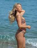Harley Brash Booty in Bikini on the Beach in Marbella