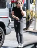 Hilary Duff at a Gas Station in West Hollywood