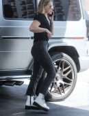 Hilary Duff at a Gas Station in West Hollywood